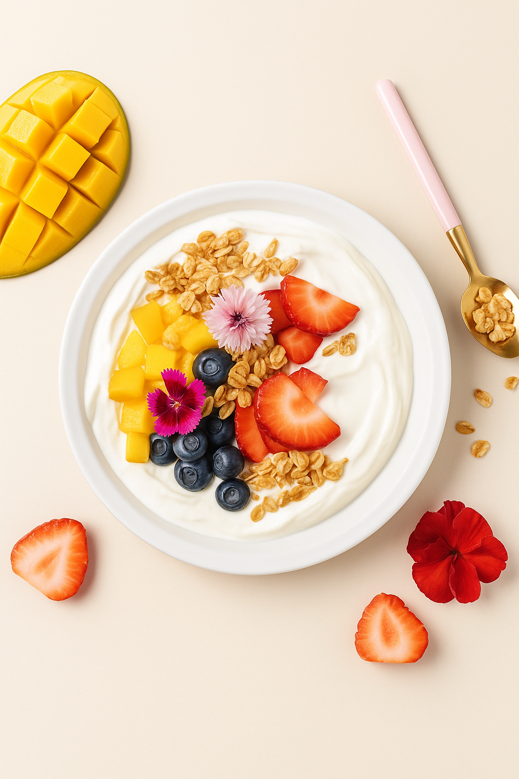 Yogurt Bowls with Fruit and Granola