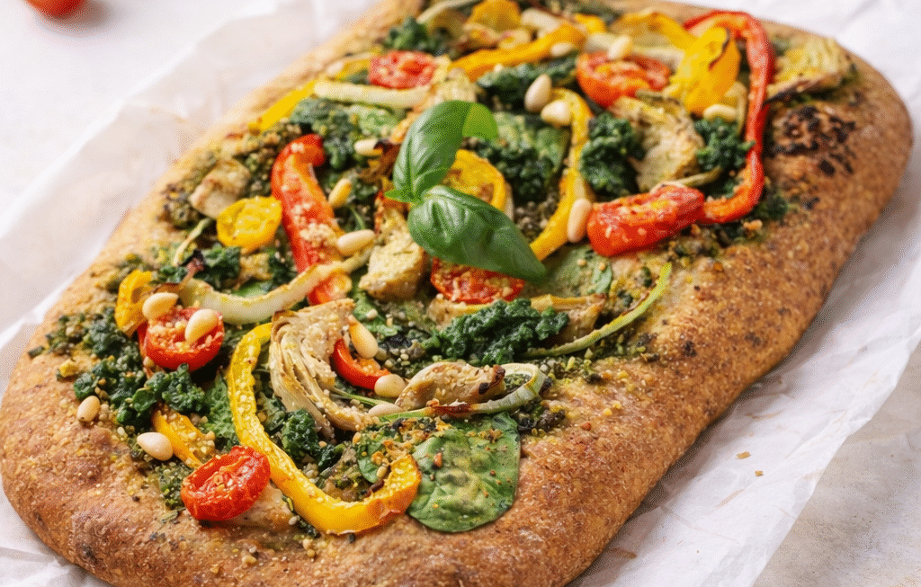 Mom’s Veggie-Loaded Pizza (Whole Wheat, Crispy, Flavor-Packed) 1f1587d1 2ca6 439e 8532 cc7612f35751