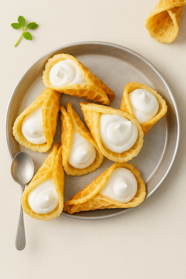 Traditional Whipped Cream Krumkake 