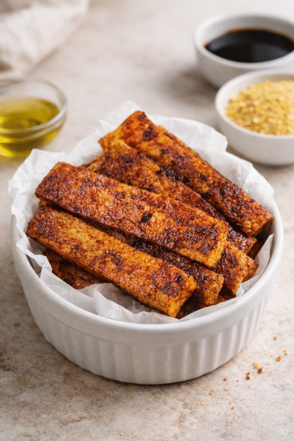 Crispy Vegetarian Tofu Bacon Recipe (Quick & Smoky)