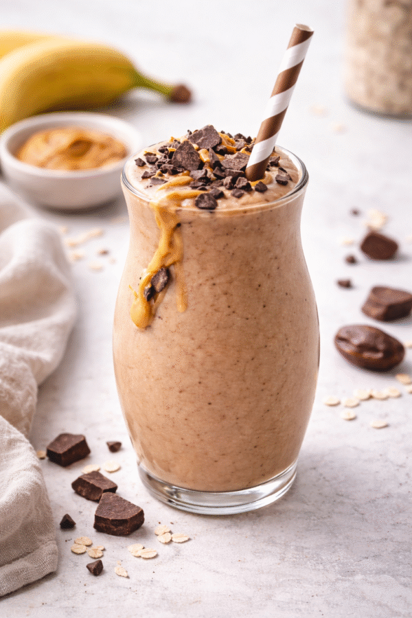 Chocolate Peanut Butter Shake (High-Protein & Dairy-Free)